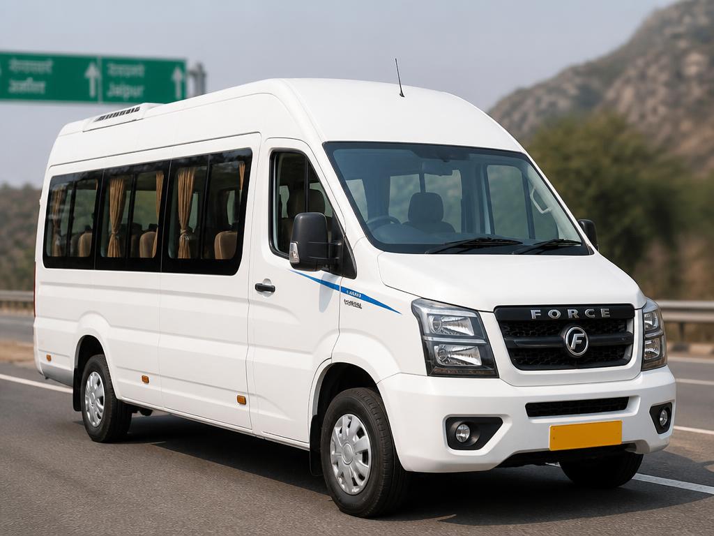 Tempo Traveller available from Divya Car Travels